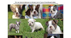 Desktop Screenshot of cypressfarmkennel.com