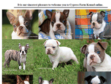 Tablet Screenshot of cypressfarmkennel.com